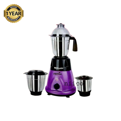 Picture of Miyako 750 WATTS POWERFUL MOTOR Pink PANTHER 3 IN 1 ELECTRIC Heavy Duty Mixer Blender 3 Stainless Steel Jar 100 Percent Cooper Blender: (1 Year Warranty)