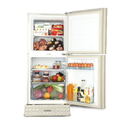 Picture of VISION Glass Door Refrigerator RE-150L Golden Juhua Flower Top Mount Picture of VISION Glass Door Refrigerator RE-150L Golden Juhua Flower Top Mount