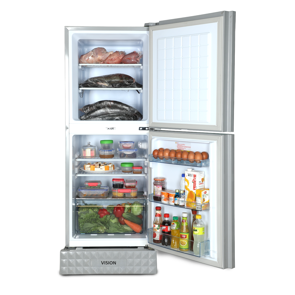 Picture of VISION Glass Door Refrigerator Top Mount RE-180L Pink Tulip Black Picture of VISION Glass Door Refrigerator Top Mount RE-180L Pink Tulip Black