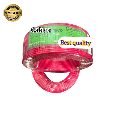 Picture of 2.0 RM Fireproof  Niico House Waring  Copper cable 50 Guj - 2.0 rm 3/20 Copper cable Red Color -(5 Year Warranty )-50 Guz=150 Foot Copper Wire