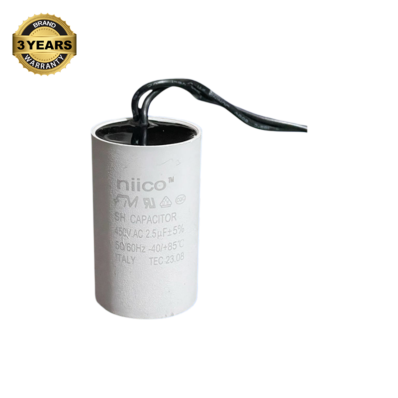 Picture of Niico Ceiling Fan Capacitor Model niico=FM- 2.5uf =450 V.AC (Made In Italy)  Capacitor=2.5 UF ( 3 Year Warranty)