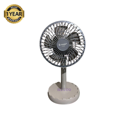 Picture of Rechargeable Moving Charger Fan  Portable Professional  Mini Table Fan Model: Joy Super JY-2218 -002 Strong Wind Left to Right Oscillating Angle 45 Degrees - (1 Year Warranty)