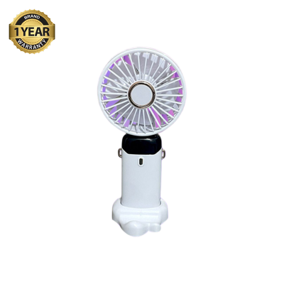 Picture of Mini USB Lithium battery Heavy Duty Rechargeable Portable Handheld cooling Fan With Disply System - 5 year life Time=Model-N15-002(1 Year warranty )