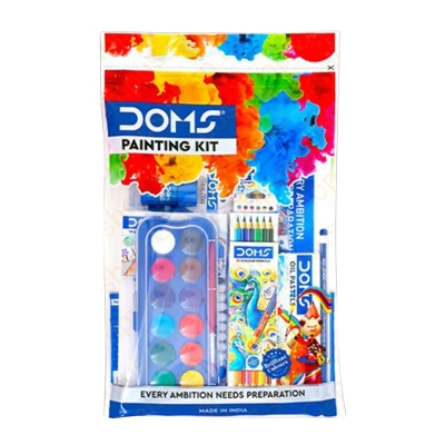 Picture of DOMS Painting Etc Kit full set 9pcs Bundle value pack for Painting, Drawing & Sketching