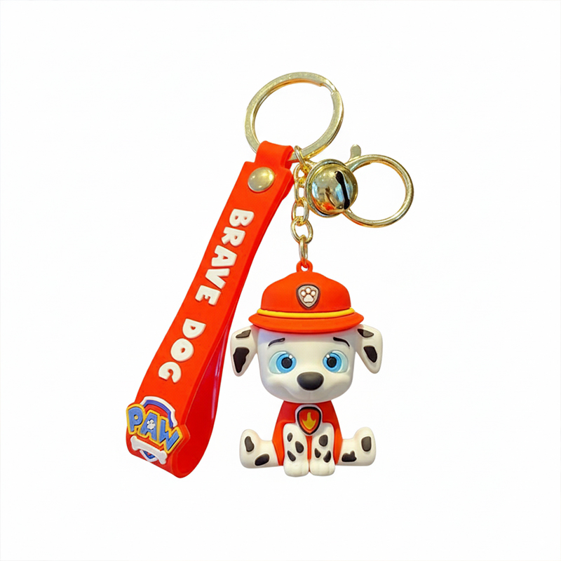 Picture of Anime Paw Patrol Keychain Action Figures Chase Skye Rocky Marshall Bag Pendant Cute Pvc Doll Car Key Chain Children Toys Gifts