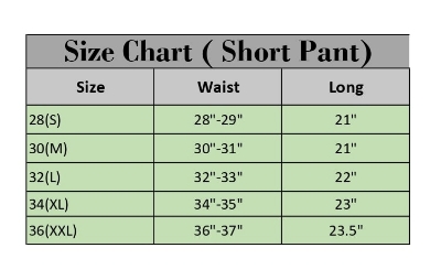 Picture of Black Color Short Pant for Men