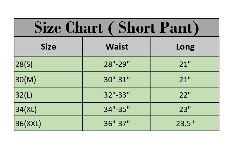 Picture of Black Color Trendy Short Pant for Men