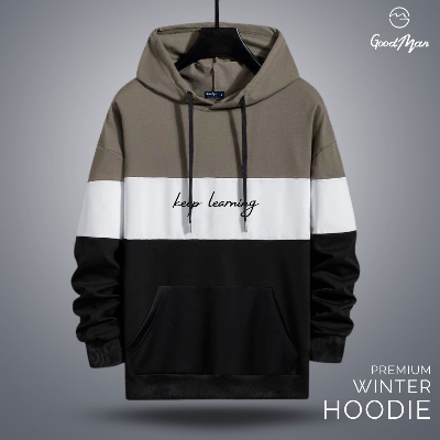 Picture of GoodMan Premium Quality Black Color Full Sleeve Hoodie Jacket for Men.