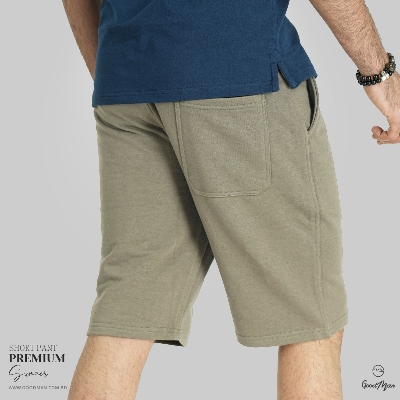 Picture of Premium Quality Brown Color Cotton Short Pant for Men.