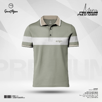 Picture of GoodMan Premium Quality Sheoula Color Cotton Short Sleeve Polo T Shirt for Men.