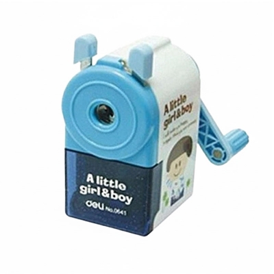 Picture of No.0641 A Little Girl and Boy Pencil Sharpener - Sky Blue