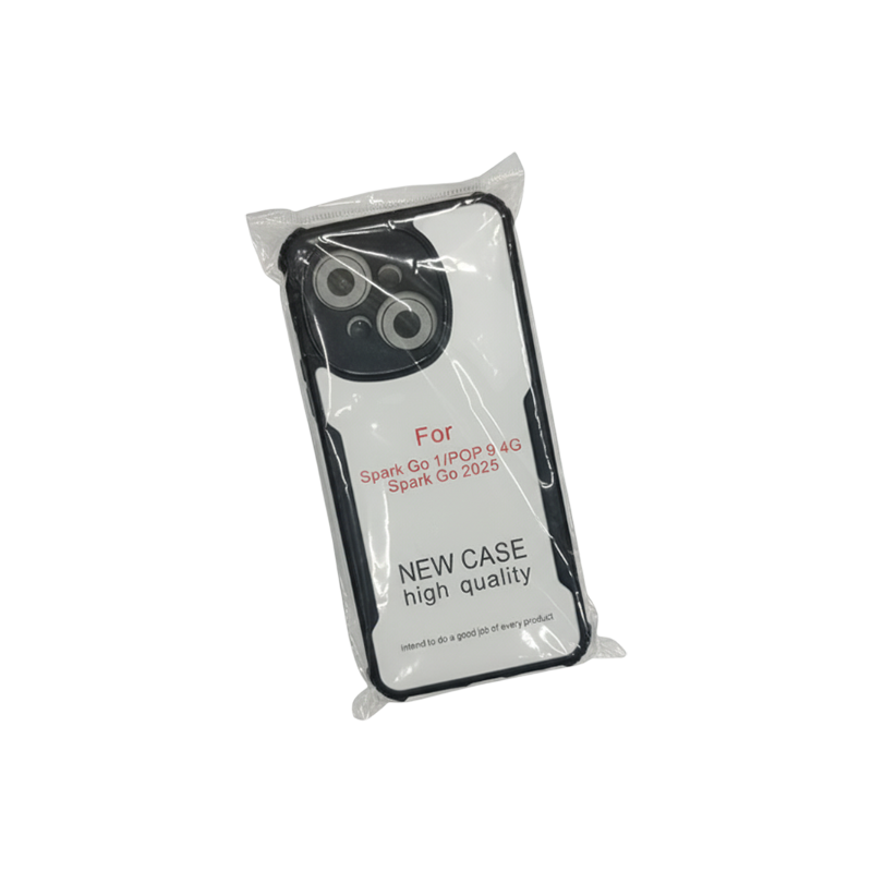 Picture of Xundd Back Cover for TECNO Spark Go 1 / Tecno Pop 9 4G / Tecno Spark Go 2025 Transparent Hybrid Hard PC Back Bumper