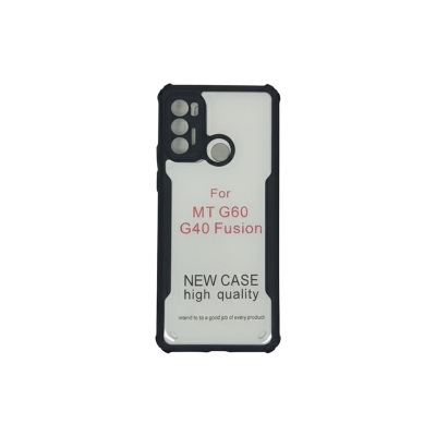 Picture of Xundd Back Cover for Motorola Moto G60 / Motorola Moto G40 Fusion Transparent Hybrid Hard PC Back Bumper