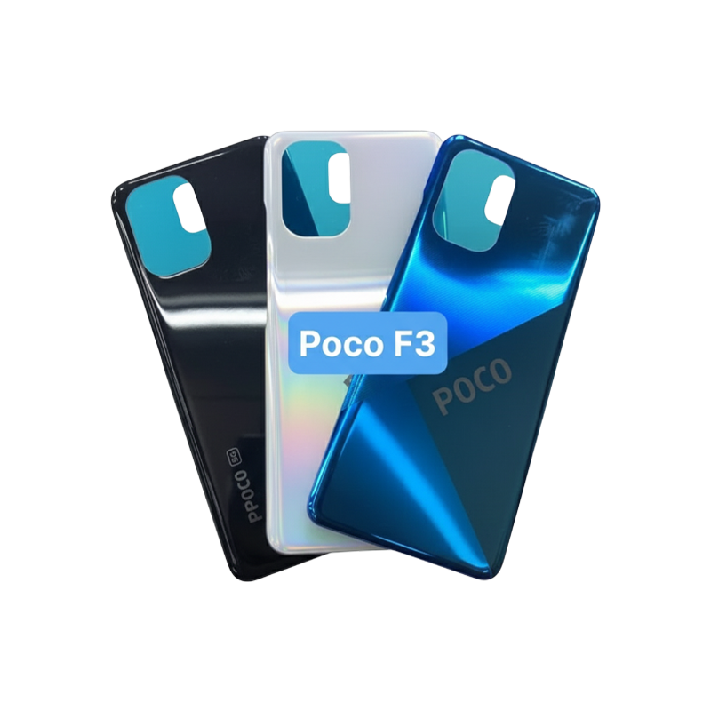 Picture of Replacement Backshell Glass Panel for Xiaomi Poco F3 Battery Back Door Housing