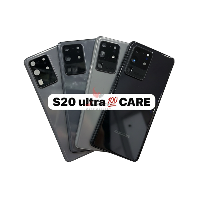 Picture of Backshell Replacement For Samsung Galaxy S20 Ultra SM-G988 Back Glass Replacement Cover With Camera Lens & Adhesive - Repair Part