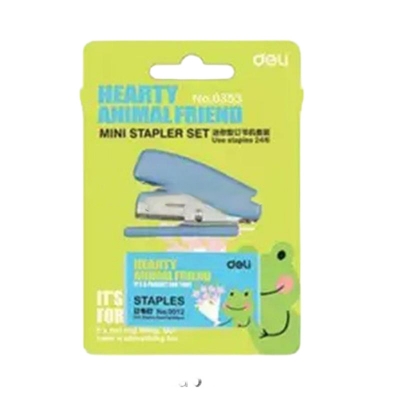 Picture of Deli E0353 Mini Stapler Set - Multi- Color