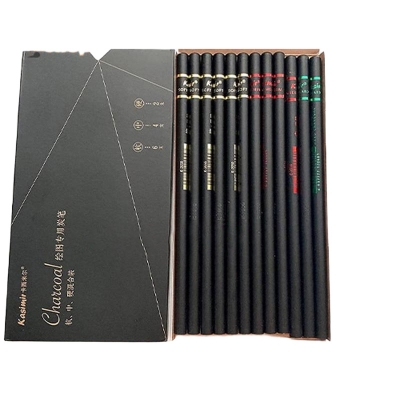 Picture of kasimir Charcoal Pencils 12pcs/set Soft Charcoal Sketching Pencils set for drawing