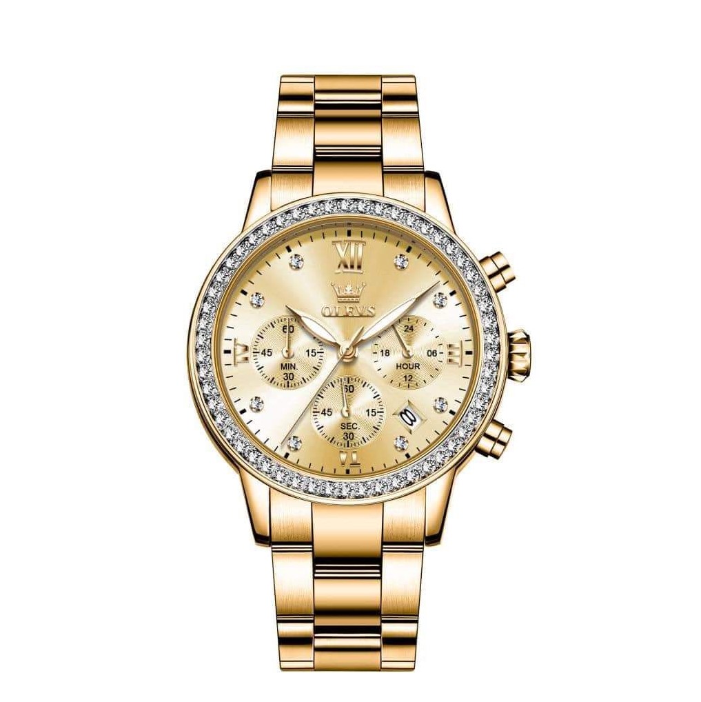 Picture of Olevs 9933S Stainless Steel Chronograph Wrist Watch For Women