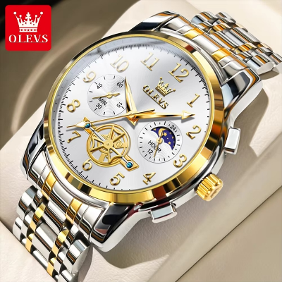 Picture of Olevs 2903 Stainless Steel Chronograph Wrist Watch For Men