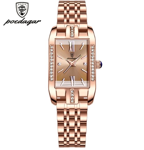 Picture of Poedagar PO365S RoseGold Stainless Steel Analog Wrist Watch For Women - RoseGold