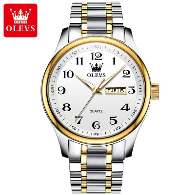 Picture of Olevs 5567 Stainless Steel Analog Wrist Watch For Men