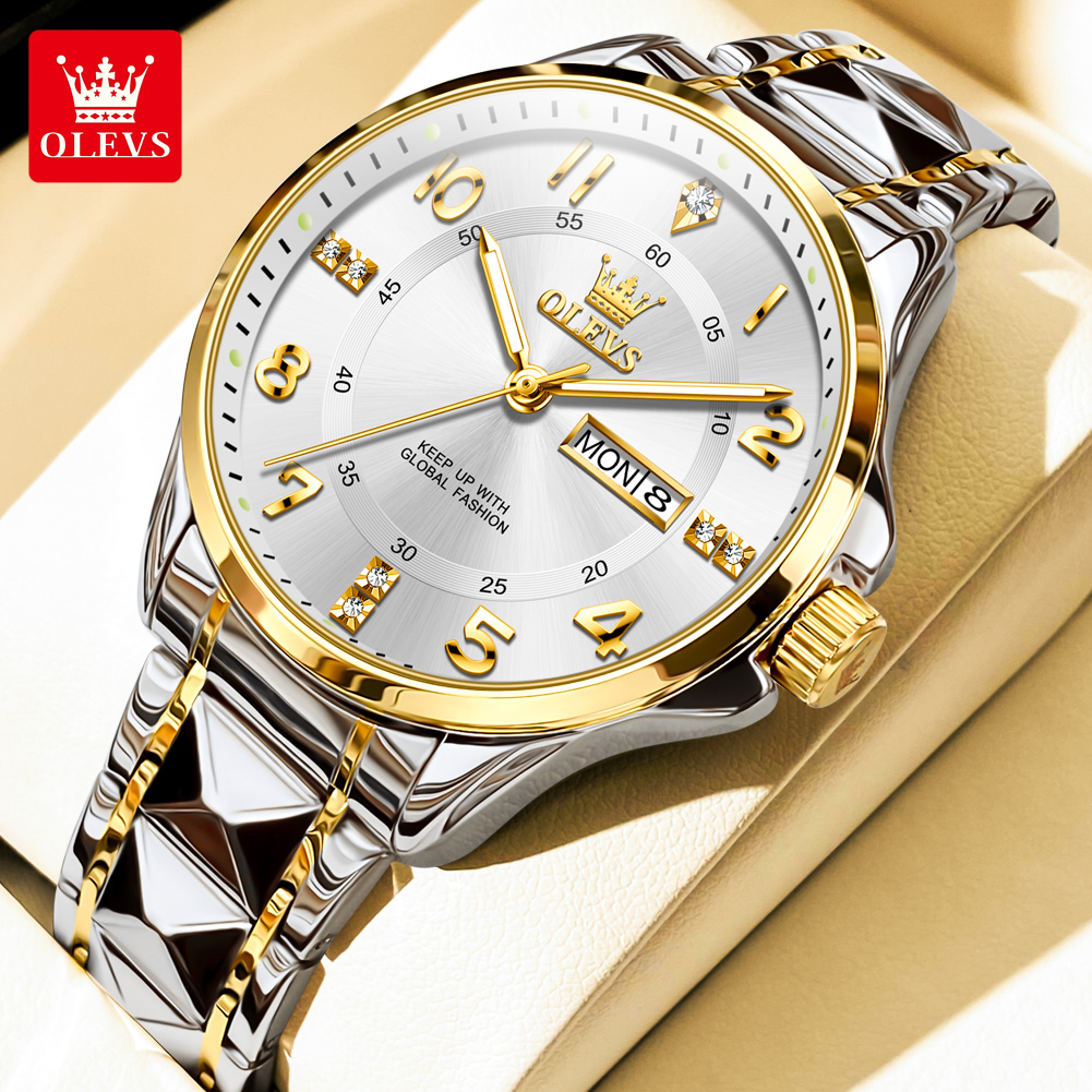 Picture of Olevs 2910G Stainless Steel Analog Wrist Watch For Men