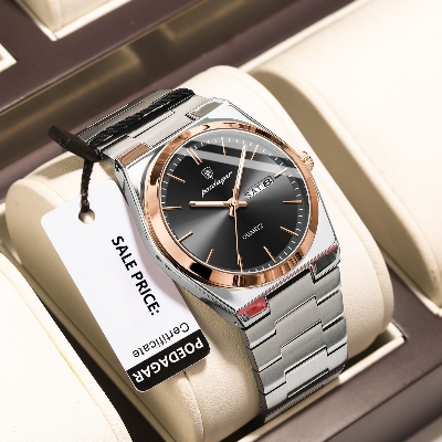 Picture of Poedagar PO930S Stainless Steel Analog Wrist Watch For Men