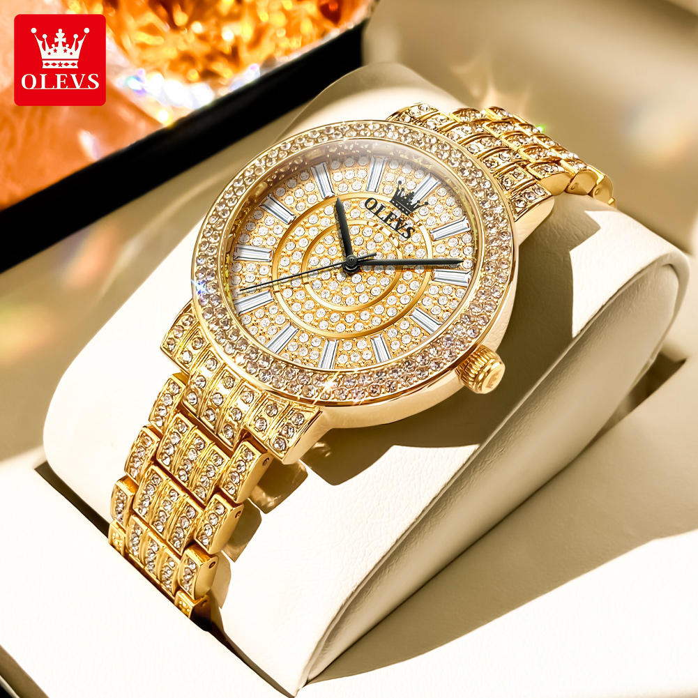 Picture of Olevs 9904 Stainless Steel Analog Wrist Watch For Women