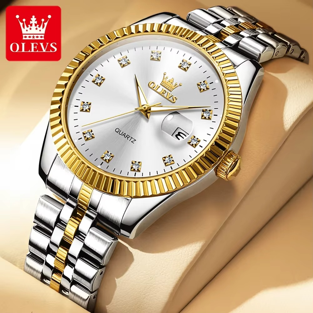Picture of Olevs 5520 Stainless Steel Analog Wrist Watch For Men