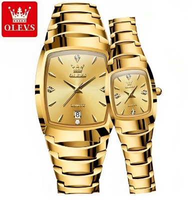 Picture of OLEVS 7006C Tungsten Steel Analog Wrist Watch For Couple