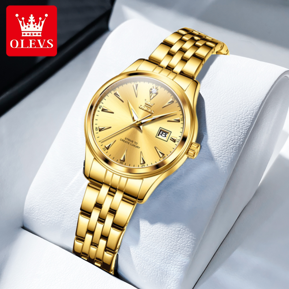Picture of Olevs 5598L Stainless Steel Analog Wrist Watch For Women