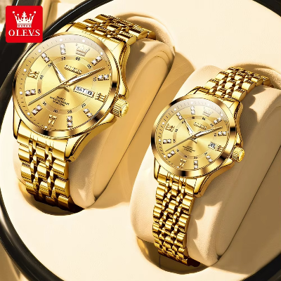 Picture of OLEVS 3620C Stainless Steel Analog Wrist Watch For Couple