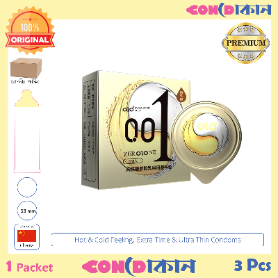 Picture of OLO 001 Ice & Fire Condom 1 Pack (3 Pcs)