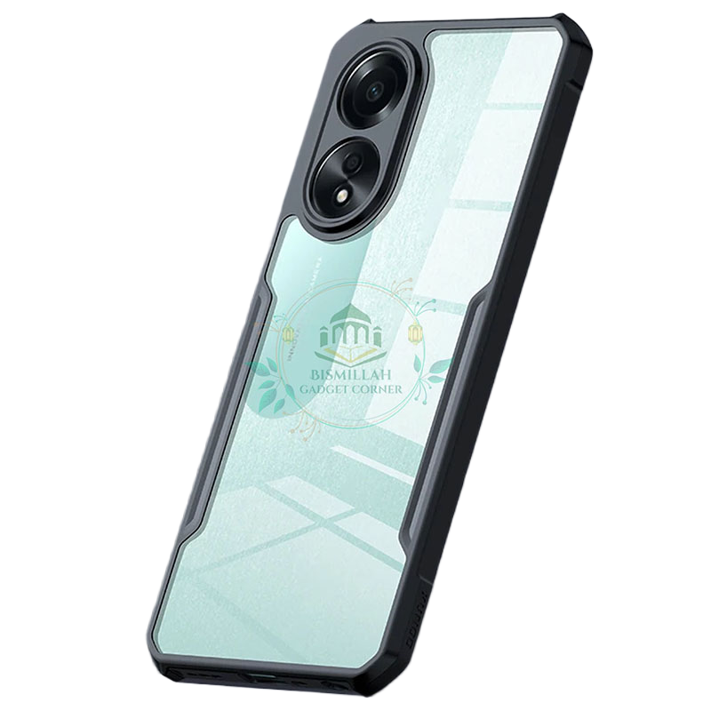 Picture of Xundd Back Cover for Oppo A58 4G / Oppo A78 4G Transparent Hybrid Hard PC Back Bumper