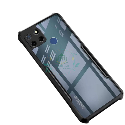 Picture of Xundd Back Cover for Realme c12 / Realme c25 / Realme c25s / Narzo 20 / Narzo 30a Transparent Hybrid Hard PC Back Bumper