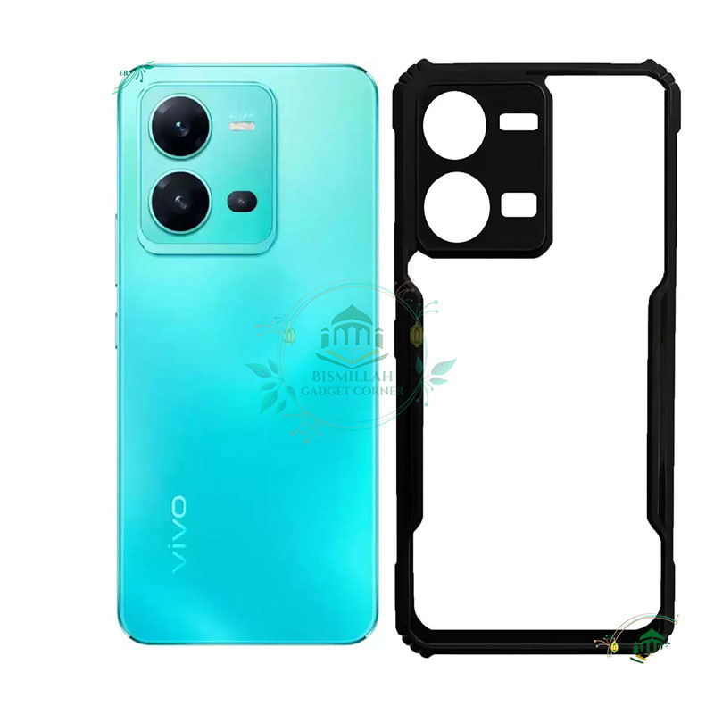Picture of Xundd Back Cover for Vivo V25E / Vivo V25E 5G Transparent Hybrid Hard PC Back Bumper