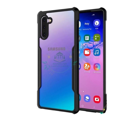 Picture of Xundd Back Cover for Samsung Galaxy Note 10 Transparent Hybrid Hard PC Back Bumper