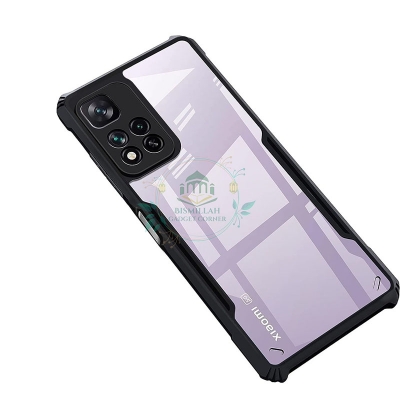 Picture of Xundd Back Cover for Xiaomi 11i HyperCharge 5G / Xiaomi 11i 5G Transparent Hybrid Hard PC Back Bumper