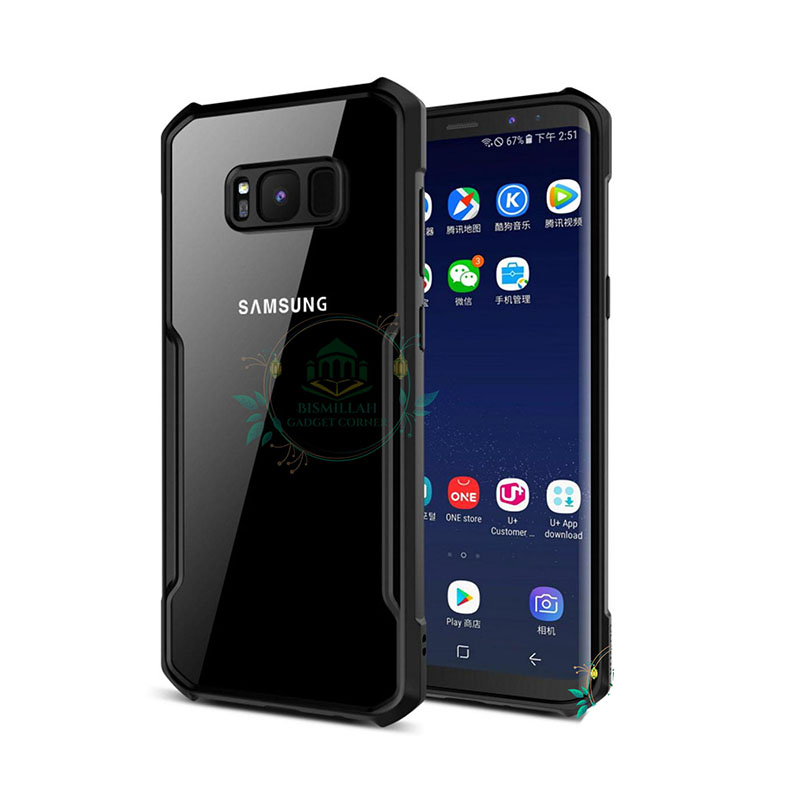 Picture of Xundd Back Cover for Samsung Galaxy S8 plus Transparent Hybrid Hard PC Back Bumper