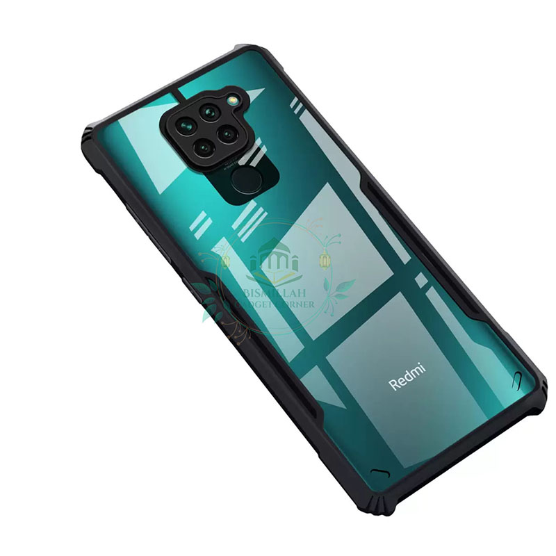 Picture of Xundd Back Cover for Xiaomi Redmi Note 9 Transparent Hybrid Hard PC Back Bumper