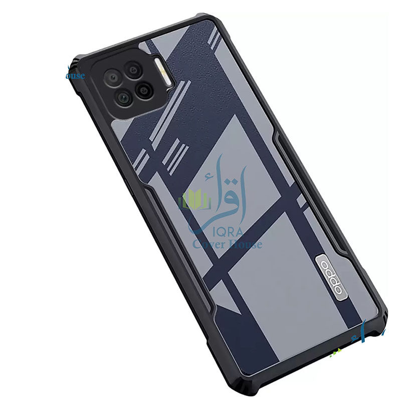 Picture of Xundd Back Cover for Oppo F17 Pro / Oppo A93 2020 / Oppo Reno4 F Transparent Hybrid Hard PC Back Bumper