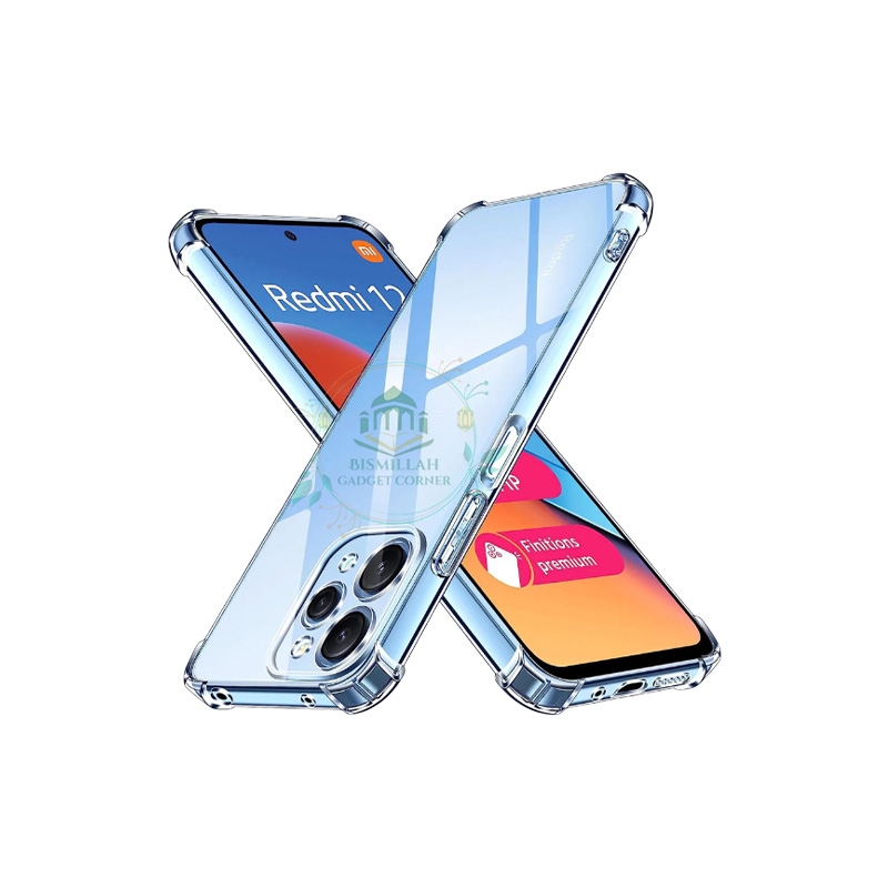 Picture of Transparent back cover For Xiaomi Redmi 12 4G Luxury transparent Protect Back Cover Soft Case