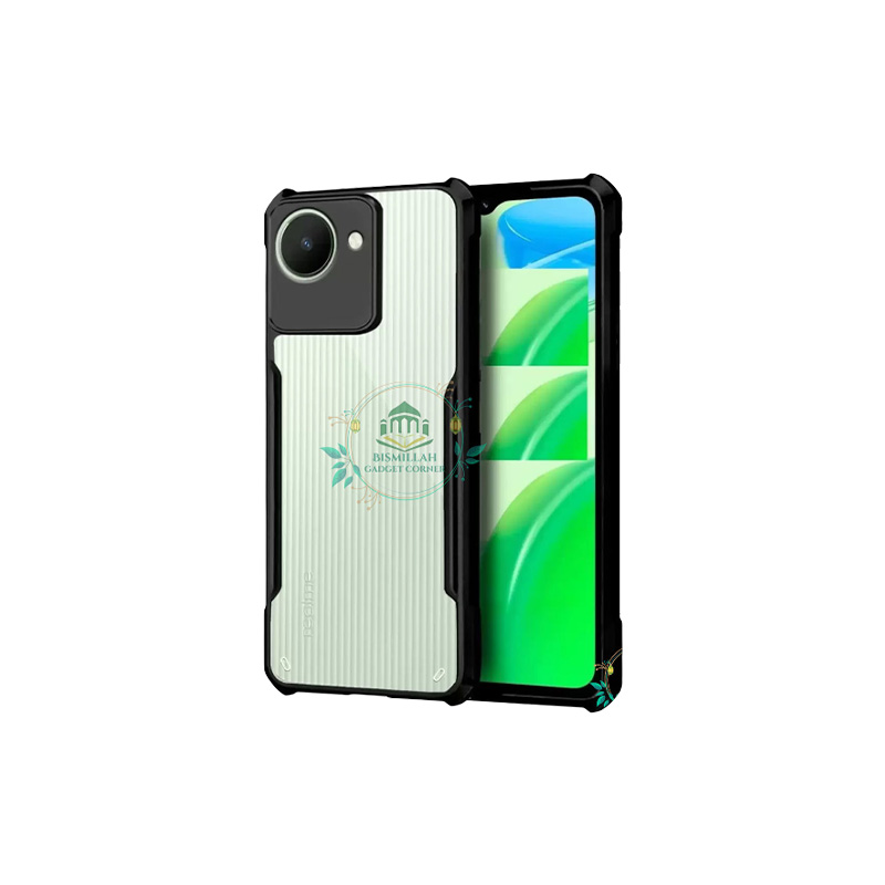Picture of Xundd Back Cover for Realme C30 / Realme C30S / Narzo 50i Prime Transparent Hybrid Hard PC Back Bumper