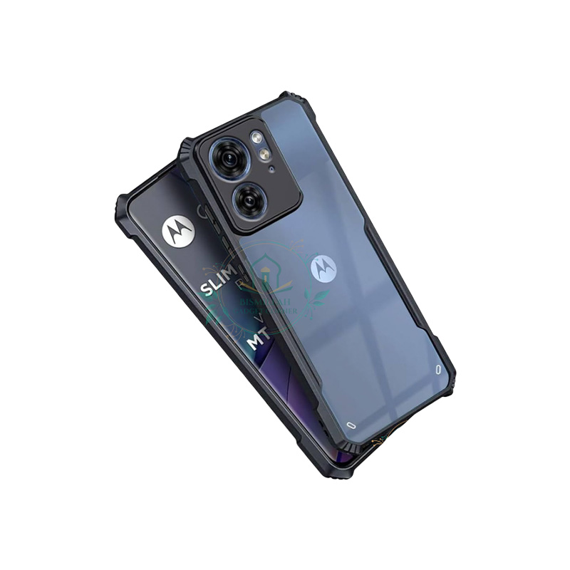 Picture of Xundd Back Cover for Motorola Edge 40 5G Transparent Hybrid Hard PC Back Bumper