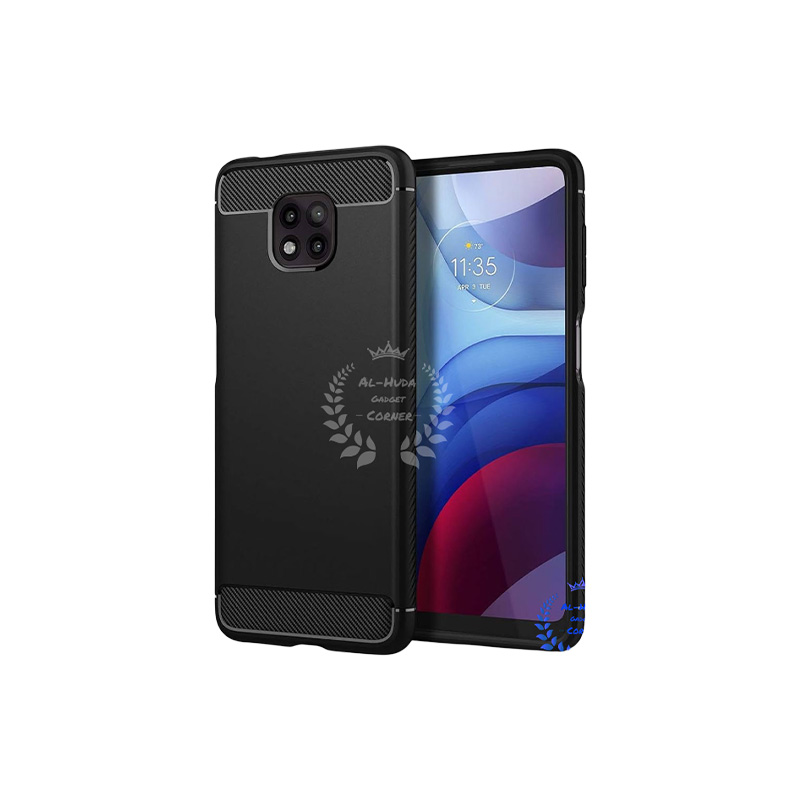 Picture of Spigen cover For Motorola Moto G Power (2021) / Motorola Moto G Power 2021 Carbon Fiber Back cover Soft Slim Fashion Non-Slip Protective Carbon Fiber Phone Case