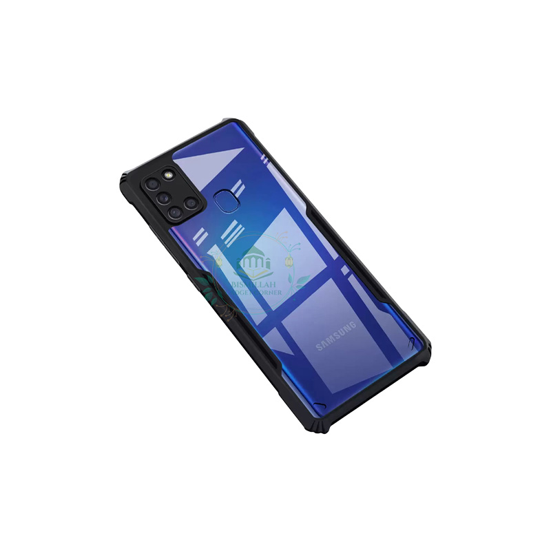 Picture of Xundd Back Cover for Samsung Galaxy A21S Transparent Hybrid Hard PC Back Bumper