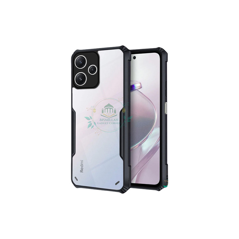 Picture of Xundd Back Cover for Xiaomi Poco M6 Pro Transparent Hybrid Hard PC Back Bumper