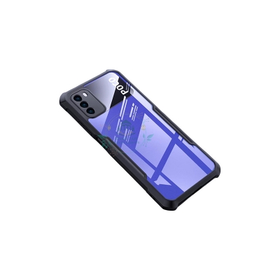 Picture of Xundd Back Cover for Xiaomi Poco M3 Transparent Hybrid Hard PC Back Bumper