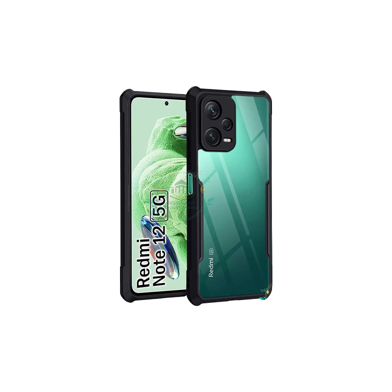 Picture of Xundd Back Cover for Redmi Note 12 5G Transparent Hybrid Hard PC Back Bumper