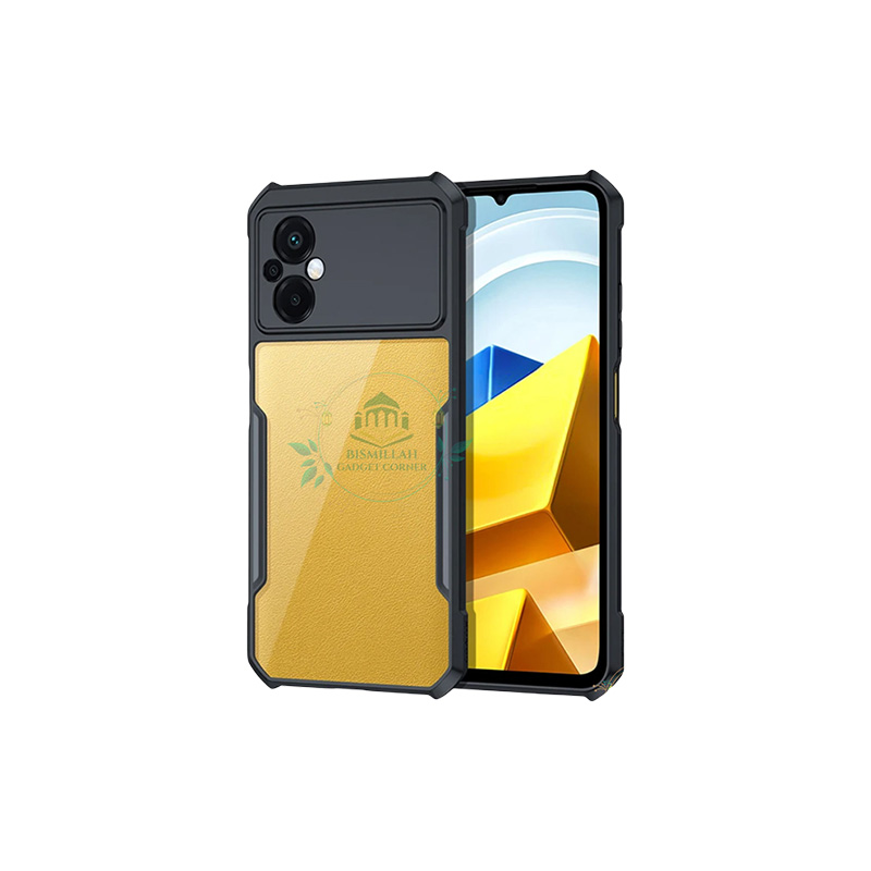Picture of Xundd Back Cover for Xiaomi POCO M5 4G / Xiaomi POCO M4 SG Transparent Hybrid Hard PC Back Bumper